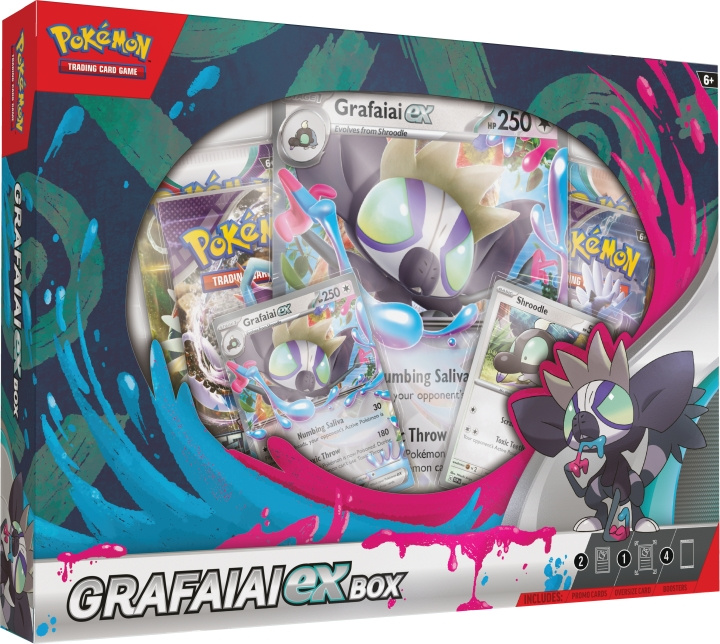 POKEMON TCG: Grafaiai ex Box samlekortsett i gruppen LEKER, BARN OG BABY / Leker / Leksaker hos TP E-commerce Nordic AB (C75435)