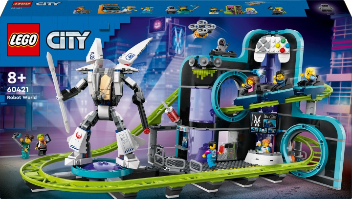 LEGO My City 60421 - Berg- og dalbanen Robot World i gruppen LEKER, BARN OG BABY / Leker / Byggeleker / Lego hos TP E-commerce Nordic AB (C75447)