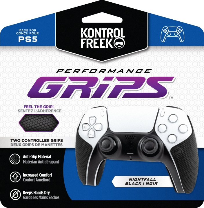 KontrolFreek Performance Grips, svart (PS5) i gruppen Elektronikk / TV-spill & tilbehør / Sony PlayStation 5 / Tilbehør hos TP E-commerce Nordic AB (C75456)