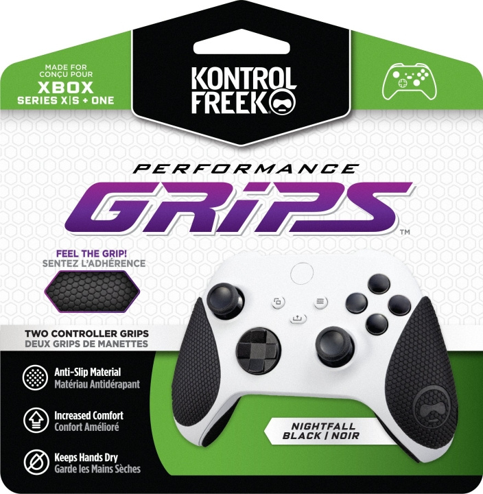 KontrolFreek Performance Grips, svart (Xbox) i gruppen Elektronikk / TV-spill & tilbehør / Xbox Series X hos TP E-commerce Nordic AB (C75457)