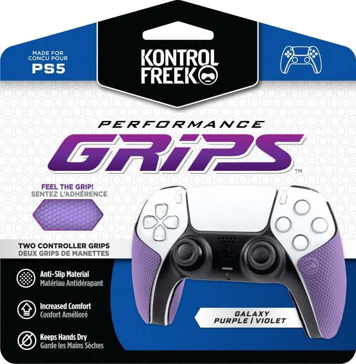 KontrolFreek Performance Grips, lilla (PS5) i gruppen Elektronikk / TV-spill & tilbehør / Sony PlayStation 5 hos TP E-commerce Nordic AB (C75458)