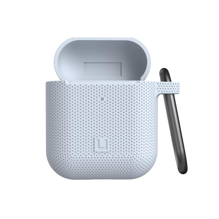 U by UAG Apple Airpods U DOT Case, Soft Blue i gruppen Elektronikk / Lyd & Bilde / Hodetelefoner & Tilbehør / Tilbehør hos TP E-commerce Nordic AB (C75547)