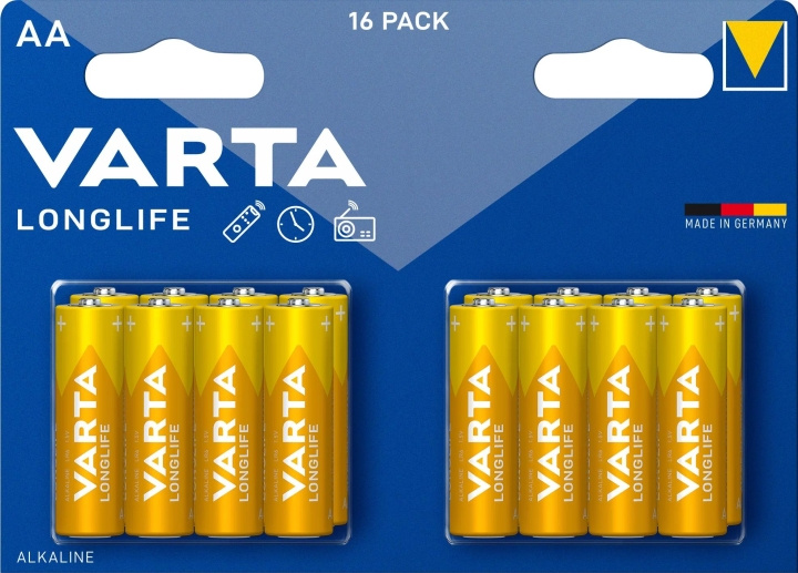 Varta Longlife AA 16 Pack (Ch) i gruppen Elektronikk / Batterier & Ladere / Batterier / AA hos TP E-commerce Nordic AB (C75563)