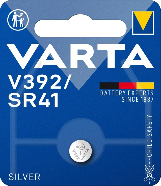 Varta V392/SR41 Silver Coin 1 Pack i gruppen Elektronikk / Batterier & Ladere / Batterier / knappcelle hos TP E-commerce Nordic AB (C75571)