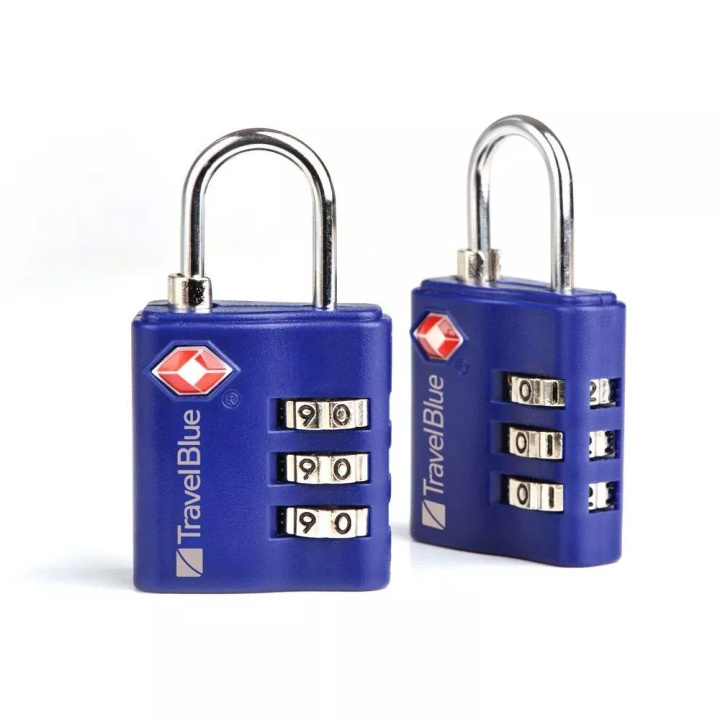 travelblue 2 x TSA 3 dial combi lock, Mixed Black,Blue or Red i gruppen SPORT, FRITID & HOBBY / Reise / Annet hos TP E-commerce Nordic AB (C75637)