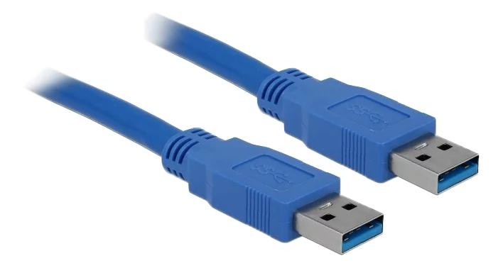 DeLOCK Cable USB 3.0 Type-A male > USB 3.0 Type-A male 0.5 m blue i gruppen Datautstyr / Kabler og adaptere / USB / USB-A / Kabler hos TP E-commerce Nordic AB (C75647)