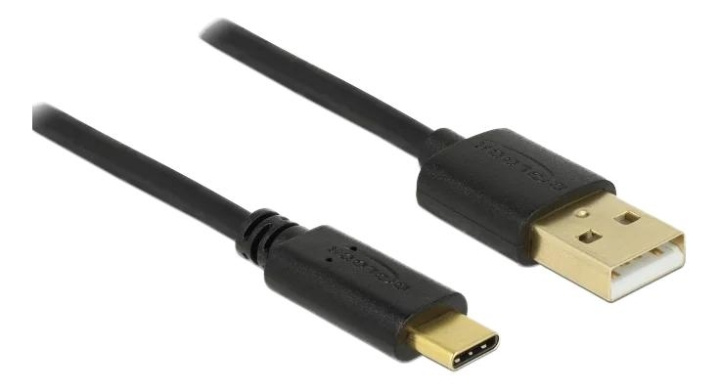 DeLOCK USB 2.0 cable Type-A to Type-C 2 m i gruppen Datautstyr / Kabler og adaptere / USB / USB-C hos TP E-commerce Nordic AB (C75649)