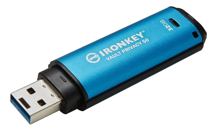 Kingston 32GB USB-C IronKey Vault Privacy 50C AES-256 Encrypted i gruppen Elektronikk / Lagringsmedia / USB-Pinner / Type C hos TP E-commerce Nordic AB (C75664)