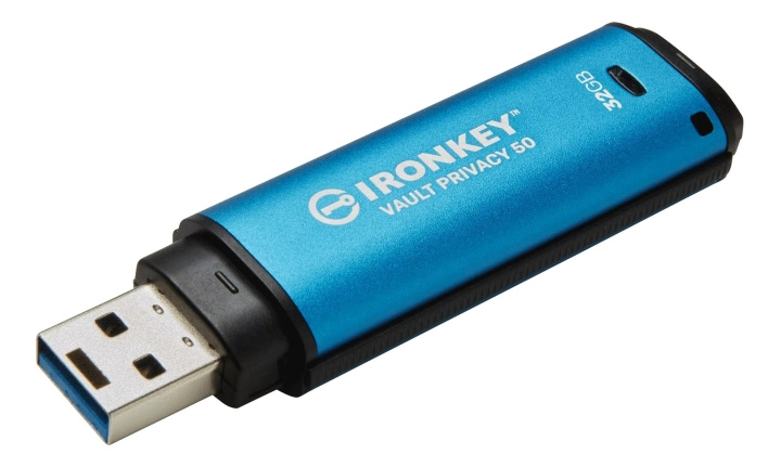 Kingston 8GB USB-C IronKey Vault Privacy 50C AES-256 Encrypted i gruppen Elektronikk / Lagringsmedia / USB-Pinner / Type C hos TP E-commerce Nordic AB (C75666)