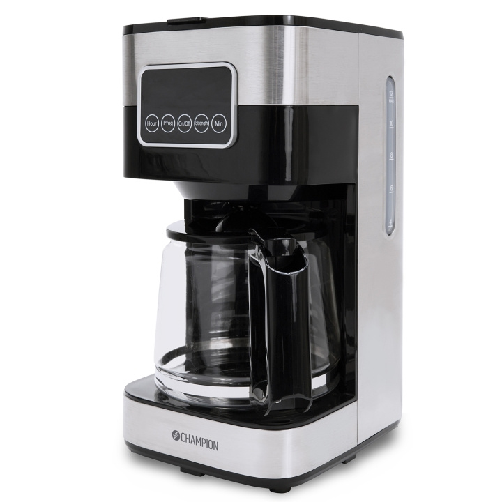 Champion Kaffebryggare Digital 12-koppar/1,5L KB400 Rostfri i gruppen HJEM, HUS OG HAGE / Husholdningsapparater / Kaffe og espresso / Kaffetraktere hos TP E-commerce Nordic AB (C75705)