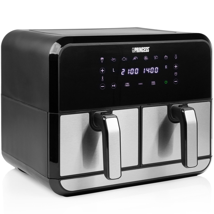 Princess Airfryer Dubbel 2X4l 2400W 1802074 Digital i gruppen HJEM, HUS OG HAGE / Husholdningsapparater / Airfryers og frityrkokere hos TP E-commerce Nordic AB (C75729)