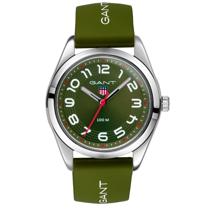 GANT Campus Olive Green Silicone i gruppen SPORT, FRITID & HOBBY / Tilbehør / Klokker hos TP E-commerce Nordic AB (C75740)