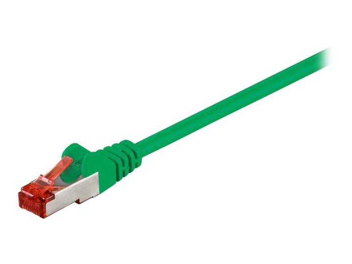 Goobay CAT 6 S/FTP CU 1m Green i gruppen Datautstyr / Kabler og adaptere / Nettverk / Cat6 hos TP E-commerce Nordic AB (C75751)