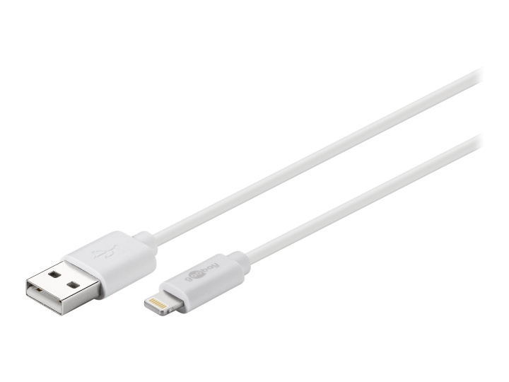 Goobay Lightning-kabel 50cm white MFi i gruppen SMARTTELEFON & NETTBRETT / Ladere og Kabler / Kabler / Kabler Lightning hos TP E-commerce Nordic AB (C75761)