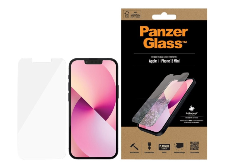 PanzerGlass Skärmskydd Transparent Apple iPhone 13 mini i gruppen SMARTTELEFON & NETTBRETT / Mobilbeskyttelse / Apple / iPhone 13 Mini hos TP E-commerce Nordic AB (C75764)