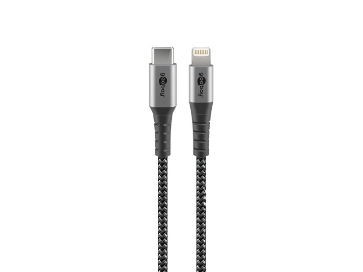 Goobay Lightning-kabel 50cm braided MFi i gruppen Datautstyr / Kabler og adaptere / USB / USB-C hos TP E-commerce Nordic AB (C75767)