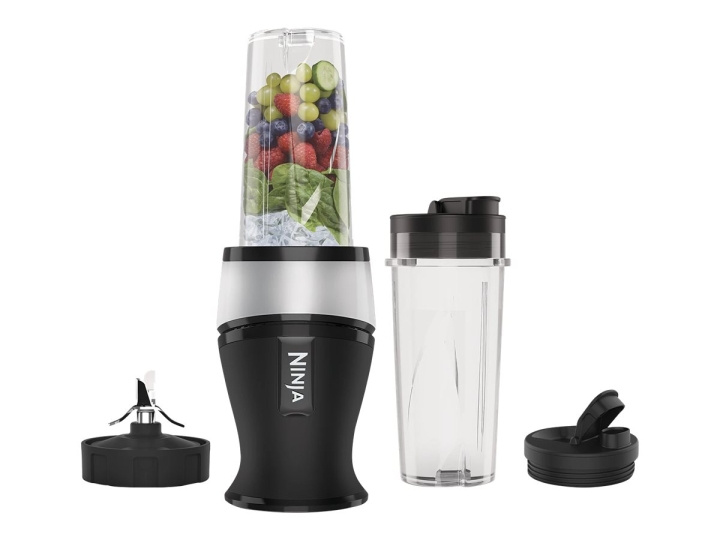 Ninja Nutri Ninja Slim QB3001EUS Blender Svart/ silver i gruppen HJEM, HUS OG HAGE / Husholdningsapparater / Matprosessorer og kjøkkenassistenter / Miksere og blendere hos TP E-commerce Nordic AB (C75773)