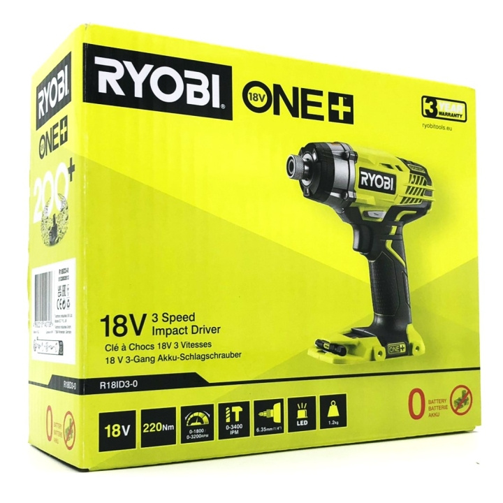 Ryobi One+ R18ID3-0 Slagborrmaskin utan batteri Utan batteri Utan batteri Utan batteri 1/4 i gruppen HJEM, HUS OG HAGE / Verktøy / Drill hos TP E-commerce Nordic AB (C75781)