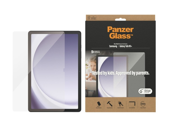 PanzerGlass skärmskydd Transparent Samsung Galaxy Tab A9+ i gruppen SMARTTELEFON & NETTBRETT / Nettbrettbeskyttelse / Samsung-nettbrett hos TP E-commerce Nordic AB (C75786)