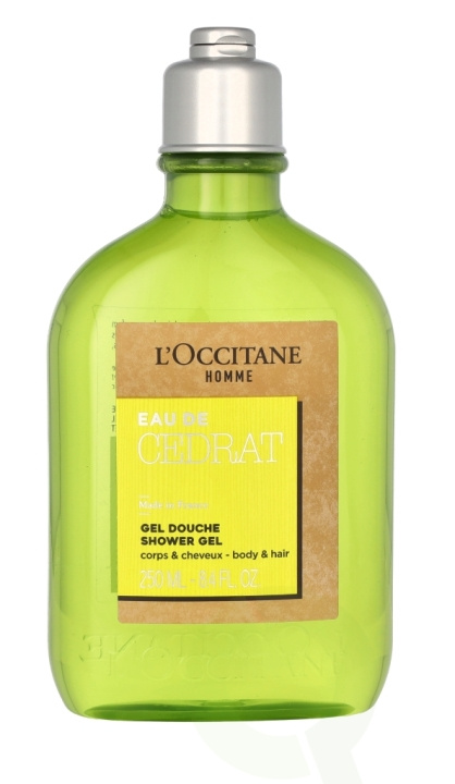 L\'Occitane Homme Eau De Cedrat Shower Gel 250 ml i gruppen HELSE OG SKJØNNHET / Hår & styling / Hårpleie / Sjampo hos TP E-commerce Nordic AB (C76025)