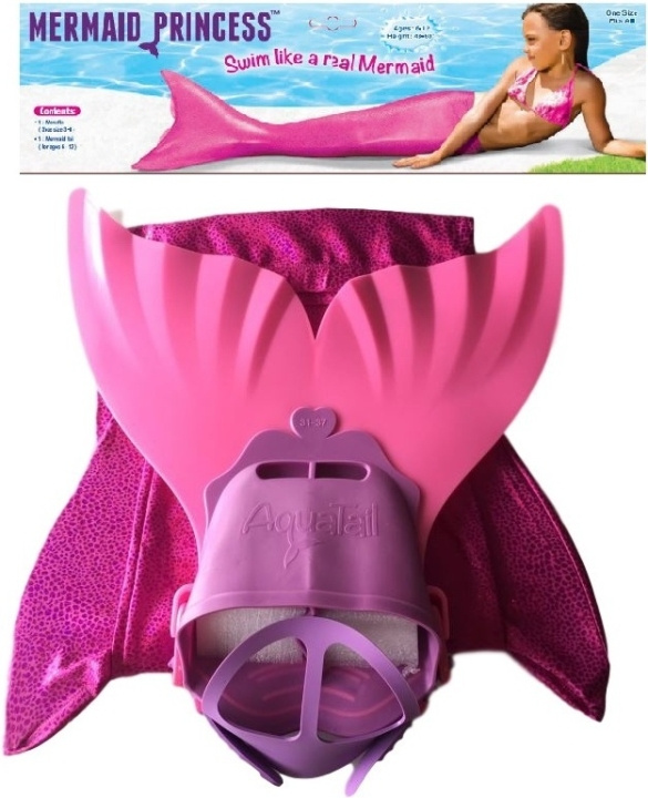 Techwo Mermaid Princess havfruehale og monofinne i gruppen LEKER, BARN OG BABY / Leker / Masker og kostymer hos TP E-commerce Nordic AB (C76071)