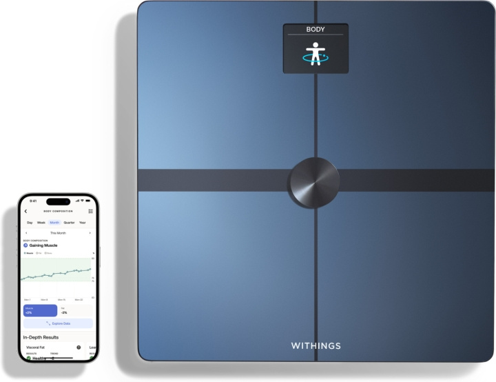 Withings Body Smart Black kroppsanalysevekt med wifi-tilkobling i gruppen HELSE OG SKJØNNHET / Helsepleie / Personvekter hos TP E-commerce Nordic AB (C76129)