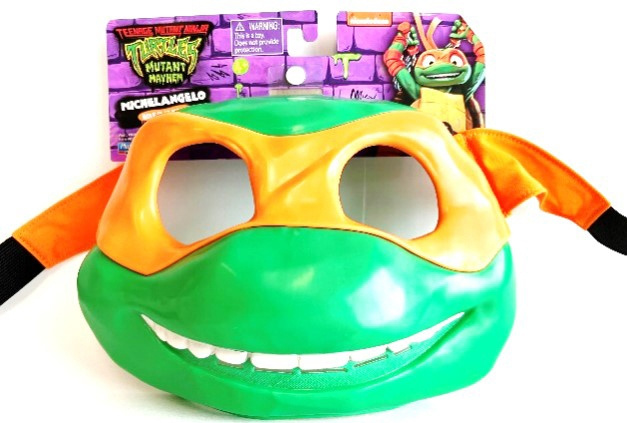 Teenage Mutant Ninja Turtles: Mutant Mayhem Michelangelo - naamio i gruppen LEKER, BARN OG BABY / Leker / Masker og kostymer hos TP E-commerce Nordic AB (C76155)