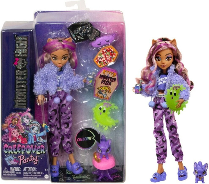 Monster High Creepover Party Clawdeen - mote dukke i gruppen LEKER, BARN OG BABY / Leker / Dukker & tilbehør hos TP E-commerce Nordic AB (C76158)