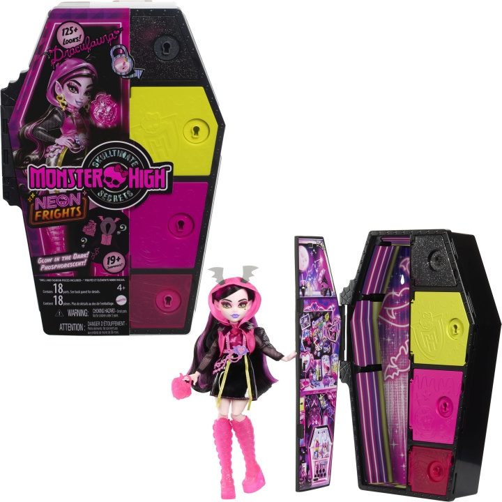 Monster High Skulltimate Secrets: Neon Frights Draculaura - motedukke i gruppen LEKER, BARN OG BABY / Leker / Dukker & tilbehør hos TP E-commerce Nordic AB (C76161)