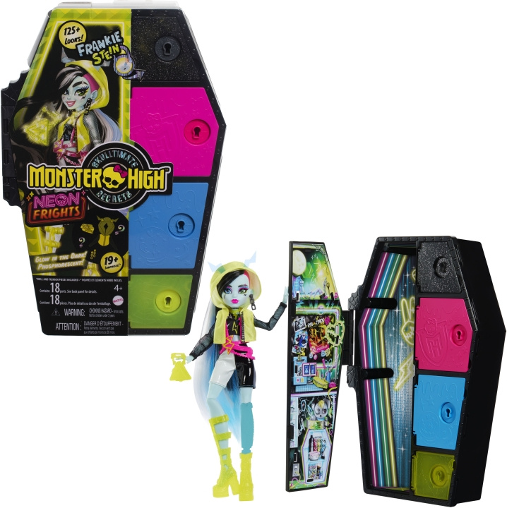 Monster High Skulltimate Secrets: Neon Frights Frankie - motedukke i gruppen LEKER, BARN OG BABY / Leker / Dukker & tilbehør hos TP E-commerce Nordic AB (C76162)