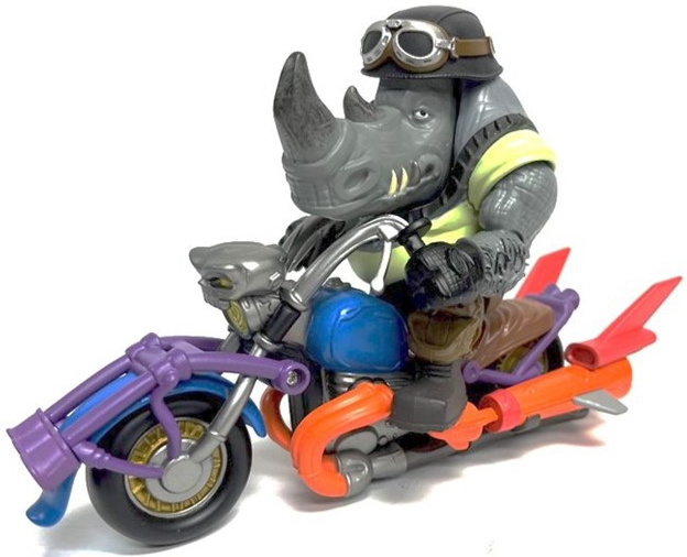 Teenage Mutant Ninja Turtles: Rocksteady Chopper Cycle-figur + motorsykkel i gruppen LEKER, BARN OG BABY / Leker / Lekebiler hos TP E-commerce Nordic AB (C76178)