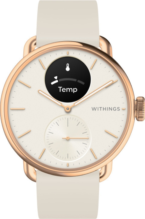 Withings Scanwatch 2 smartklokke, 38 mm, rosa gull i gruppen SPORT, FRITID & HOBBY / Smartwatch og Aktivitetsmålere / Smartwatches hos TP E-commerce Nordic AB (C76181)