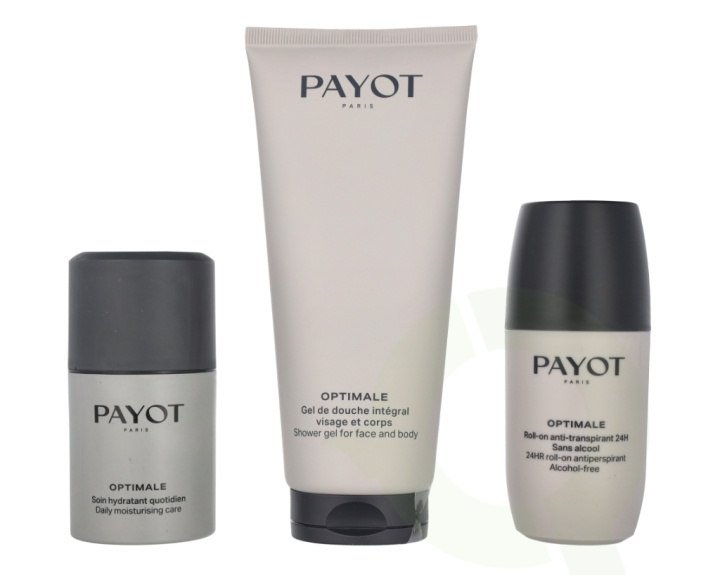 Payot Rituel Optimale Set 325 ml Shower Gel 200ml/Daily Moisturizing Care 50ml/Deo Roll-On 75ml/1x Beuaty Bag i gruppen HELSE OG SKJØNNHET / Gavesett / Gavesett for ham hos TP E-commerce Nordic AB (C76299)