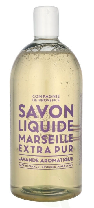 Compagnie De Provence Marseille Liquid Soap 1000 ml Aromatic Lavender i gruppen HELSE OG SKJØNNHET / Hudpleie / Kroppspleie / Bad- og dusjkrem hos TP E-commerce Nordic AB (C76370)