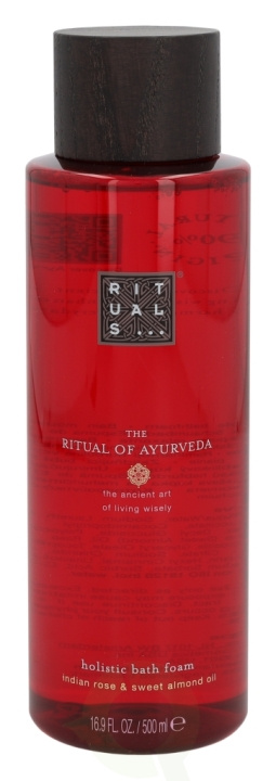 Rituals Ayurveda Holistic Bath Foam 500 ml Indian Rose & Sweet Almond Oil i gruppen HELSE OG SKJØNNHET / Hudpleie / Kroppspleie / Bad- og dusjkrem hos TP E-commerce Nordic AB (C76439)