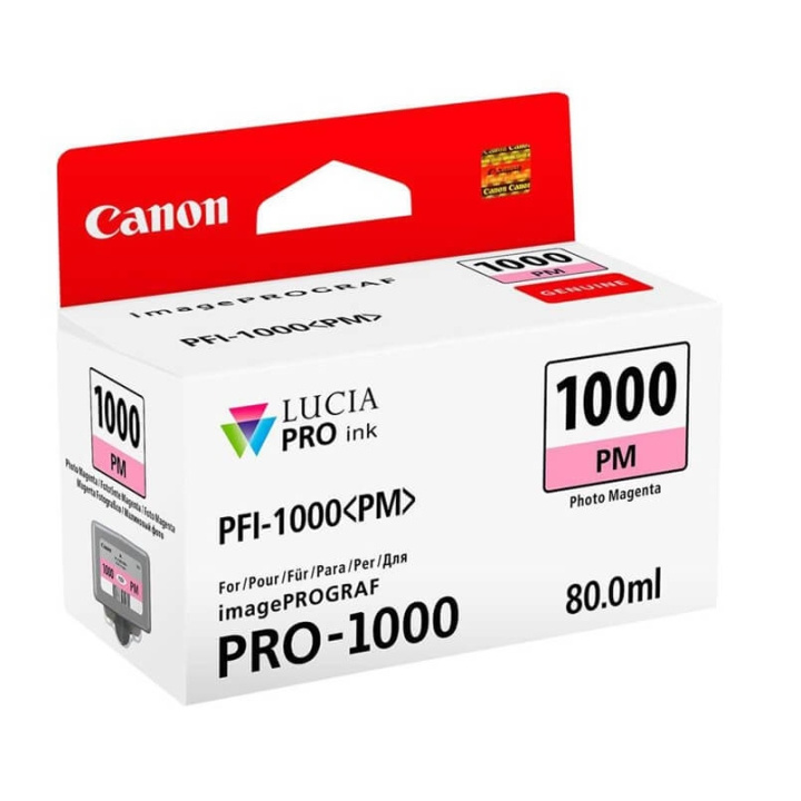 Canon Blekk 0551C001 PFI-1000 Fotomagenta i gruppen Datautstyr / Skrivere og tilbehør / Blekk og toner / Blekkpatroner / Canon hos TP E-commerce Nordic AB (C76480)