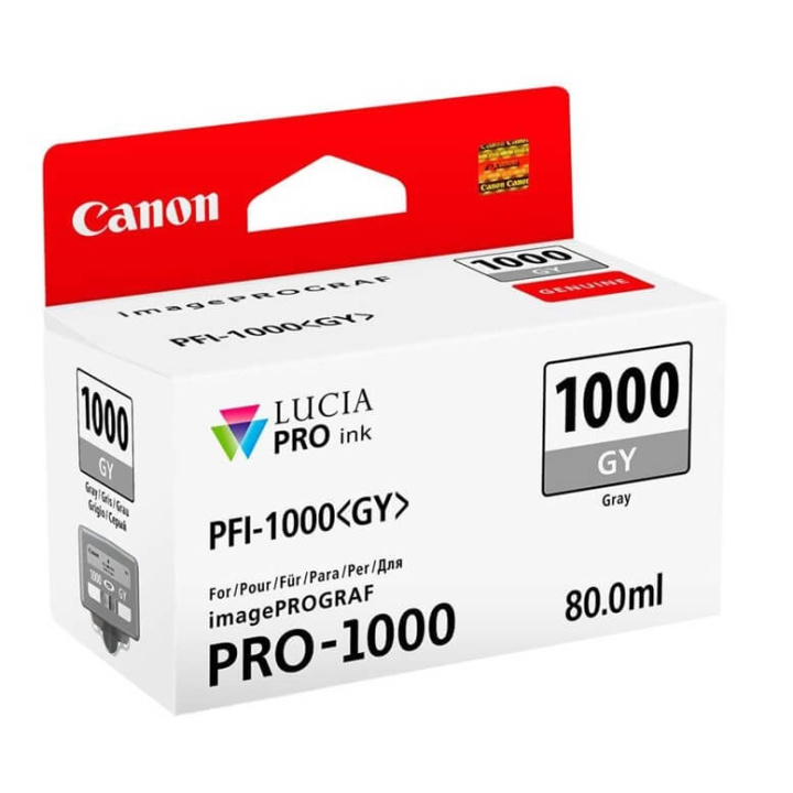 Canon Ink 0552C001 PFI-1000 Grey i gruppen Datautstyr / Skrivere og tilbehør / Blekk og toner / Blekkpatroner / Canon hos TP E-commerce Nordic AB (C76481)