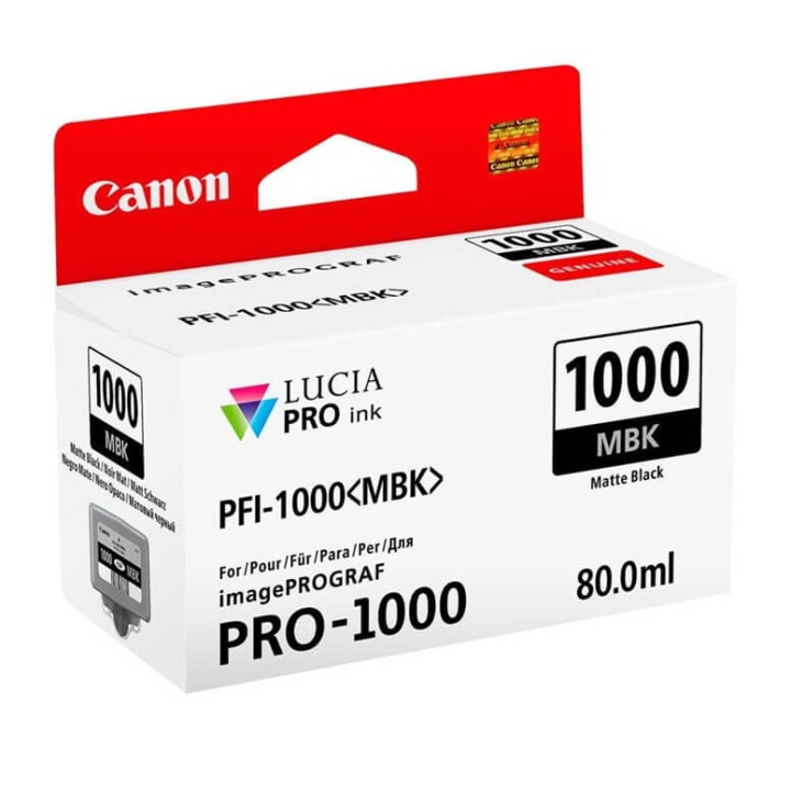 Canon Blekk 0545C001 PFI-1000 Matt Svart i gruppen Datautstyr / Skrivere og tilbehør / Blekk og toner / Blekkpatroner / Canon hos TP E-commerce Nordic AB (C76489)