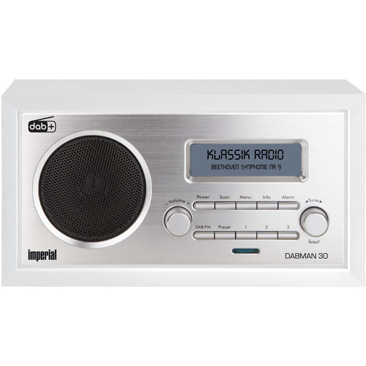 imperial DABMAN 30 DAB+ / FM-radio hvit i gruppen Elektronikk / Lyd & Bilde / Hjemmekino, HiFi og bærbar / Radio & Vekkerklokker / Radio hos TP E-commerce Nordic AB (C76562)