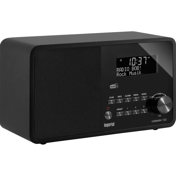 imperial DABMAN 100 DAB+ / FM-radio svart i gruppen Elektronikk / Lyd & Bilde / Hjemmekino, HiFi og bærbar / Radio & Vekkerklokker / Radio hos TP E-commerce Nordic AB (C76563)