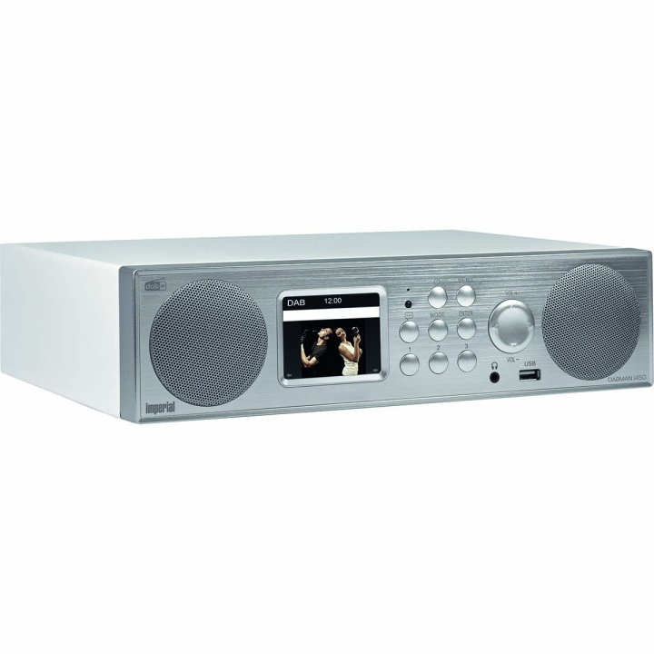 imperial DABMAN i450 Hybrid Stereo Radio DAB+ / FM / Internett / Bluetooth Hvit-Sølv i gruppen Elektronikk / Lyd & Bilde / Hjemmekino, HiFi og bærbar / Radio & Vekkerklokker / Radio hos TP E-commerce Nordic AB (C76569)