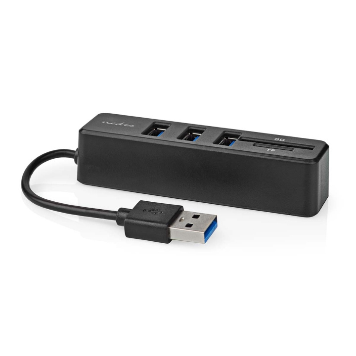 Nedis USB-hub | 1x USB-A | 3x USB A Female | 5-Port port(s) | USB 2.0 | USB-Strøm | SD & MicroSD i gruppen Datautstyr / Datamaskin Tilbehør / USB-Hubs hos TP E-commerce Nordic AB (C76598)