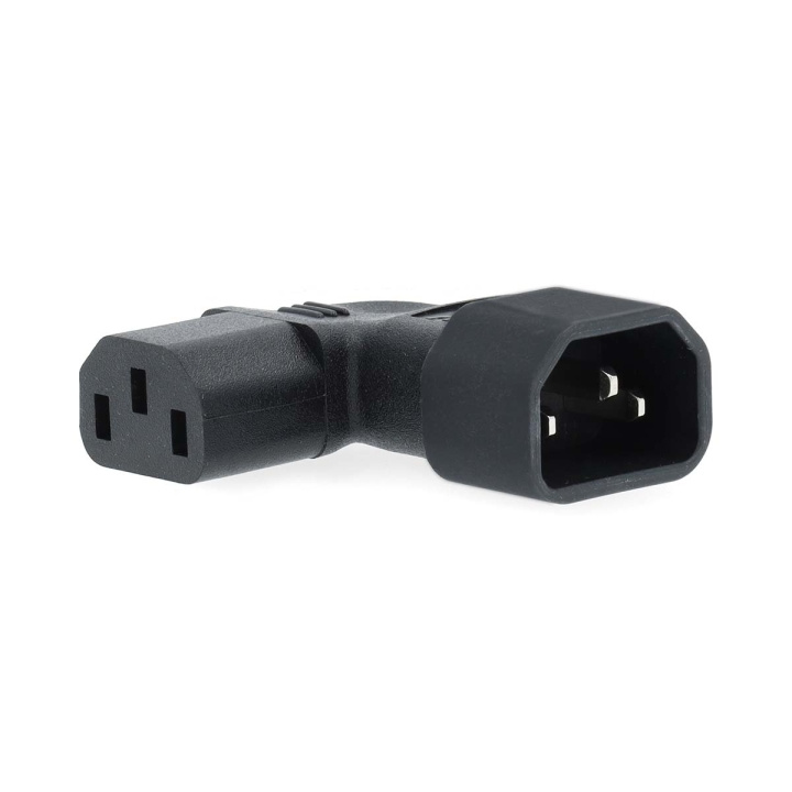 Nedis Extension Plug | IEC-320-C13 | IEC-320-C14 | Vinklet Venstre | Nikkel belagt | PVC | Sort | Boks | 1 stk i gruppen Datautstyr / Kabler og adaptere / elektriske kabler hos TP E-commerce Nordic AB (C76673)