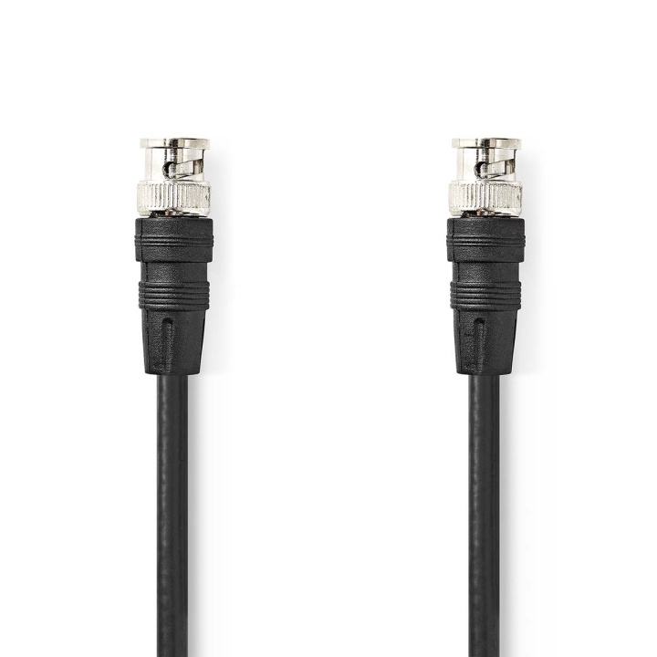 Nedis BNC Video Cable | BNC Han | BNC Han | Nikkel belagt | 75 Ohm | 1.00 m | Rund | PVC | Sort | Label i gruppen Elektronikk / Kabler og adaptere / Høyttalerkabler hos TP E-commerce Nordic AB (C76712)