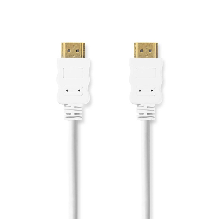 Nedis High Speed ​​HDMI ™ kabel med Ethernet | HDMI ™ -kontakt | HDMI ™ -kontakt | 4K@60Hz | ARC | 18 Gbps | 2.00 m | Rund | PVC | Hvit | Label i gruppen Elektronikk / Kabler og adaptere / HDMI / Kabler hos TP E-commerce Nordic AB (C76749)