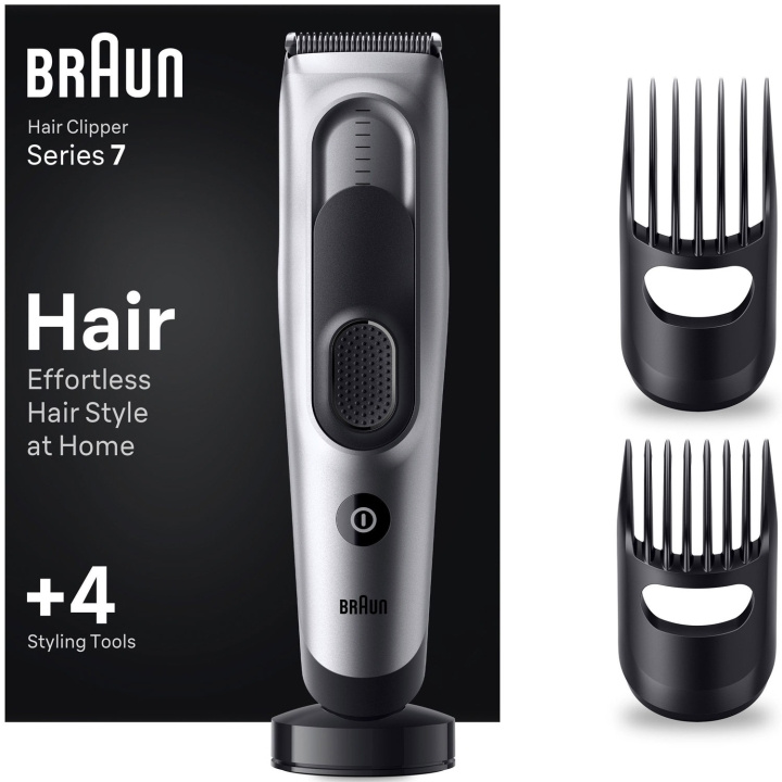 Braun Hårklippare med laddningsställ HC7390 i gruppen HELSE OG SKJØNNHET / Hår & styling / Barbering og trimming / Hårtrimmere hos TP E-commerce Nordic AB (C76771)