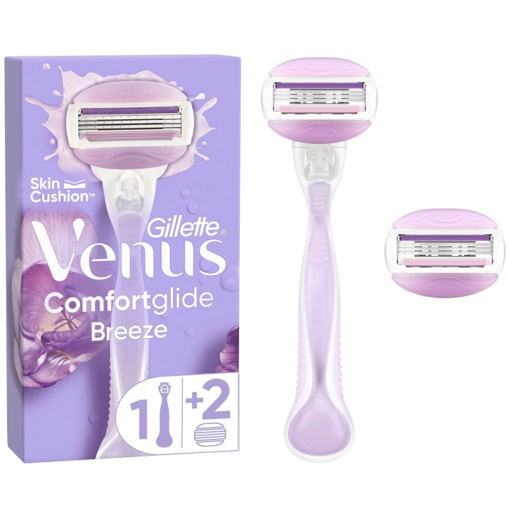 Gillette Rakhyvel Venus Comfortglide Breeze 2st rakblad i gruppen HELSE OG SKJØNNHET / Hår & styling / Barbering og trimming / Barberhøvler og tilbehør hos TP E-commerce Nordic AB (C76787)