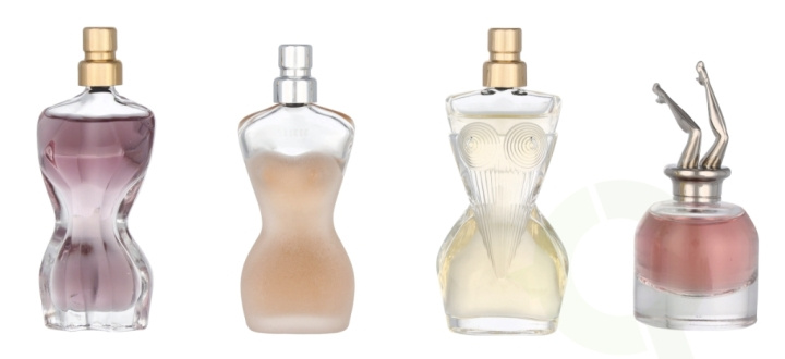 Jean Paul Gaultier Feminine Miniatures Set 24 ml 4x6ml - La Belle/Scandal/Classique/Divine Edp Spray i gruppen HELSE OG SKJØNNHET / Duft og parfyme / Parfyme / Parfyme for henne hos TP E-commerce Nordic AB (C76842)