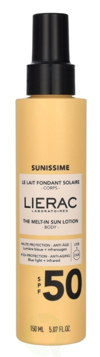 Lierac Paris Lierac Sunissime The Melt-in Sun Lotion SPF50 150 ml i gruppen HELSE OG SKJØNNHET / Hudpleie / Soling / Solkrem hos TP E-commerce Nordic AB (C76861)