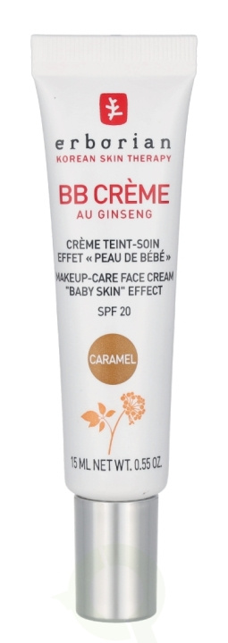 Erborian BB Cream Au Ginseng 5-In-1 Baby Skin Effect SPF20 15 ml Caramel i gruppen HELSE OG SKJØNNHET / Hudpleie / Ansikt / Ansiktskrem hos TP E-commerce Nordic AB (C76916)